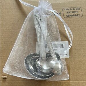 Silver Measuring Spoons Set- Set of 15 Favors